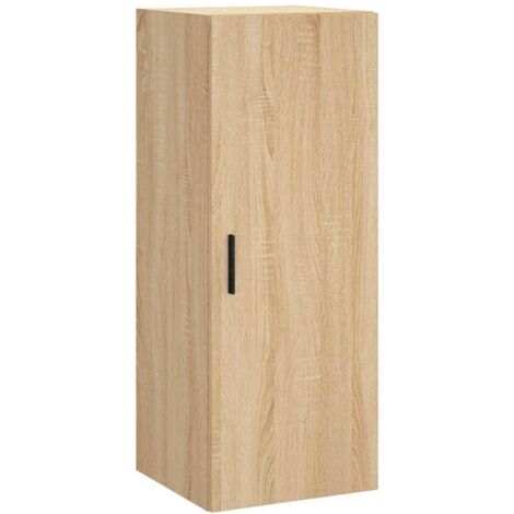 Armoire murale Salon,Meuble bas de Rangement,Meuble TV chêne sonoma 34,5x34x90 cm -42473