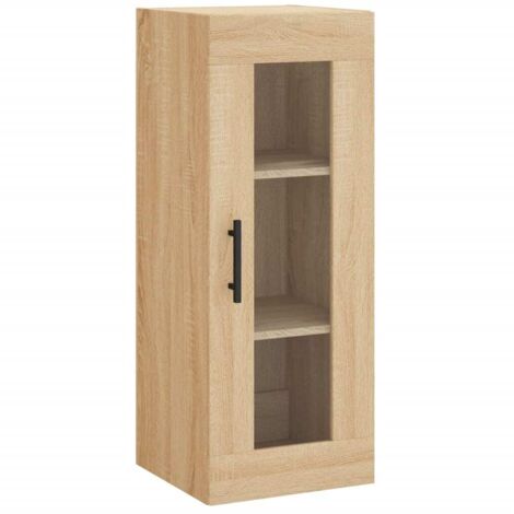Armoire murale Salon,Meuble bas de Rangement,Meuble TV chêne sonoma 34,5x34x90 cm -64035