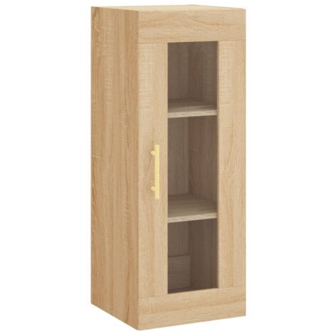 Armoire murale Salon,Meuble bas de Rangement,Meuble TV chêne sonoma 34,5x34x90 cm -74877
