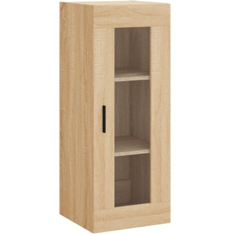 Armoire murale Salon,Meuble bas de Rangement,Meuble TV chêne sonoma 34,5x34x90 cm -96521