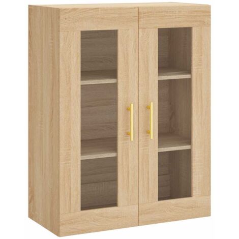 Armoire murale Salon,Meuble bas de Rangement,Meuble TV chêne sonoma 69,5x34x90 cm -39838