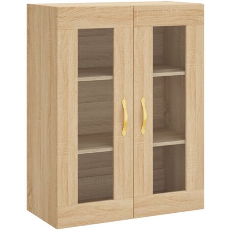 Armoire murale Salon,Meuble bas de Rangement,Meuble TV chêne sonoma 69,5x34x90 cm -46448
