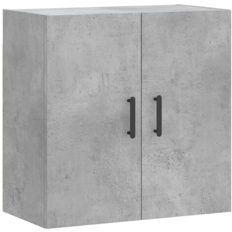 Armoire murale Salon,Meuble bas de Rangement,Meuble TV gris béton 60x31x60 cm bois d'ingénierie -15442