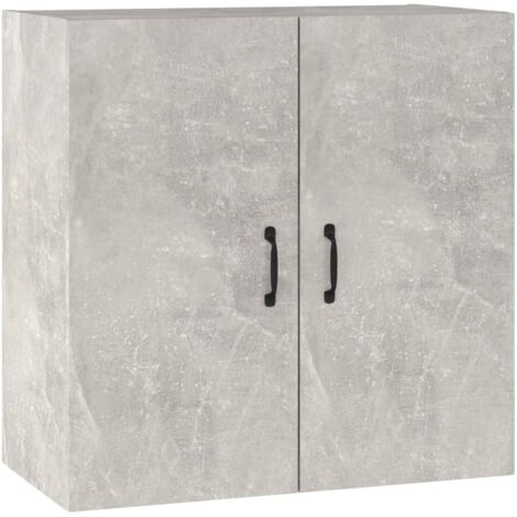 Armoire murale Salon,Meuble bas de Rangement,Meuble TV Gris béton 60x31x60 cm Bois d'ingénierie -59508