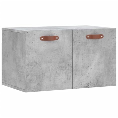 Armoire murale Salon,Meuble bas de Rangement,Meuble TV Gris béton 60x36,5x35 cm Bois d'ingénierie -28832