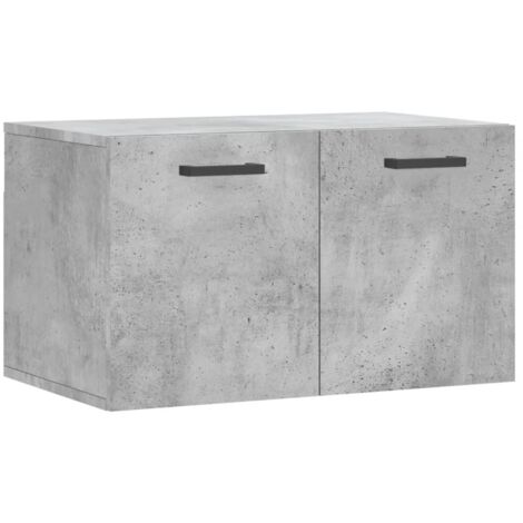 Armoire murale Salon,Meuble bas de Rangement,Meuble TV Gris béton 60x36,5x35 cm Bois d'ingénierie -88013