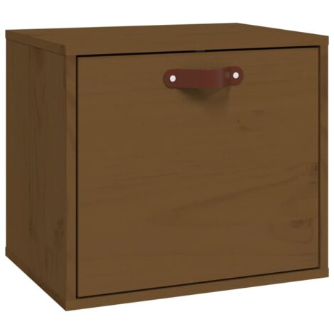 Armoire murale Salon,Meuble bas de Rangement,Meuble TV Marron miel 40x30x35 cm Bois de pin massif -44187