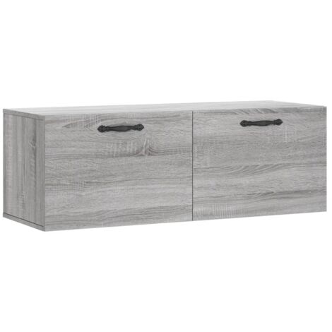 Armoire murale Salon,Meuble bas de Rangement,Meuble TV sonoma gris 100x36,5x35 cm bois d'ingénierie -18438