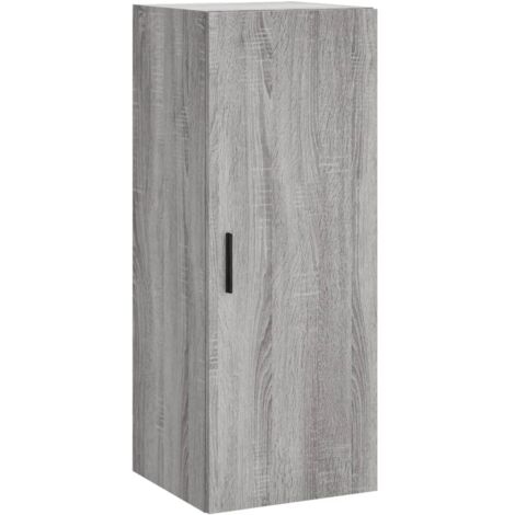Armoire murale Salon,Meuble bas de Rangement,Meuble TV sonoma gris 34,5x34x90 cm -28021