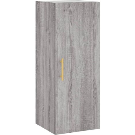 Armoire murale Salon,Meuble bas de Rangement,Meuble TV sonoma gris 34,5x34x90 cm -32760
