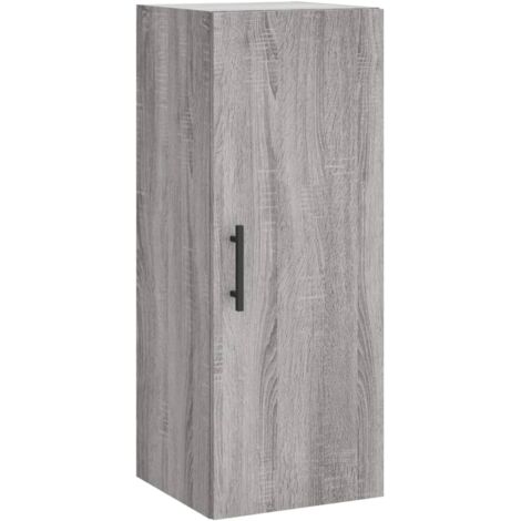 Armoire murale Salon,Meuble bas de Rangement,Meuble TV sonoma gris 34,5x34x90 cm -57173