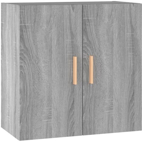 Armoire murale Salon,Meuble bas de Rangement,Meuble TV Sonoma gris 60x30x60 cm Bois d'ingénierie -21700