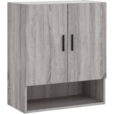 Armoire murale Salon,Meuble bas de Rangement,Meuble TV sonoma gris 60x31x70 cm bois d'ingénierie -82624