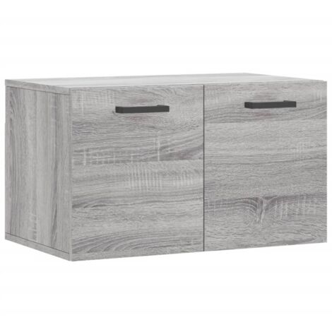 Armoire murale Salon,Meuble bas de Rangement,Meuble TV Sonoma gris 60x36,5x35 cm Bois d'ingénierie -52565