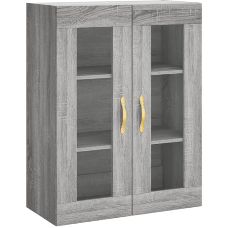 Armoire murale Salon,Meuble bas de Rangement,Meuble TV sonoma gris 69,5x34x90 cm -22288
