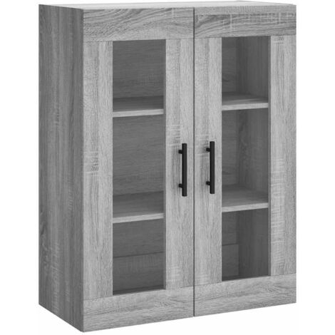 Armoire murale Salon,Meuble bas de Rangement,Meuble TV sonoma gris 69,5x34x90 cm -53370