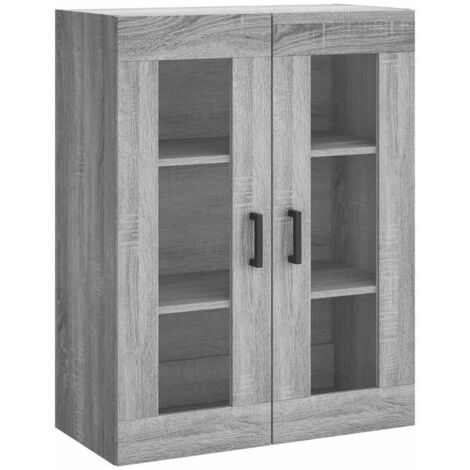 Armoire murale Salon,Meuble bas de Rangement,Meuble TV sonoma gris 69,5x34x90 cm -61985