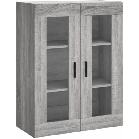 Armoire murale Salon,Meuble bas de Rangement,Meuble TV sonoma gris 69,5x34x90 cm -66618