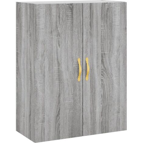 Armoire murale Salon,Meuble bas de Rangement,Meuble TV sonoma gris 69,5x34x90 cm -70368