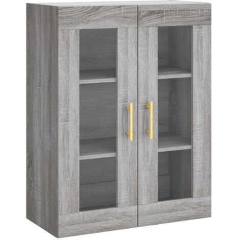 Armoire murale Salon,Meuble bas de Rangement,Meuble TV sonoma gris 69,5x34x90 cm -74355