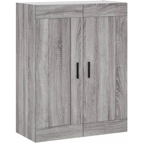 Armoire murale Salon,Meuble bas de Rangement,Meuble TV sonoma gris 69,5x34x90 cm bois d'ingénierie -12217