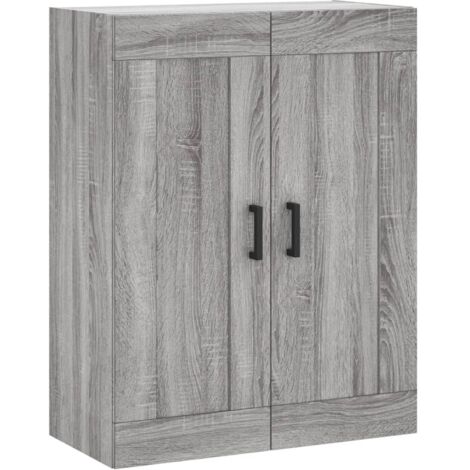 Armoire murale Salon,Meuble bas de Rangement,Meuble TV sonoma gris 69,5x34x90 cm bois d'ingénierie -23140