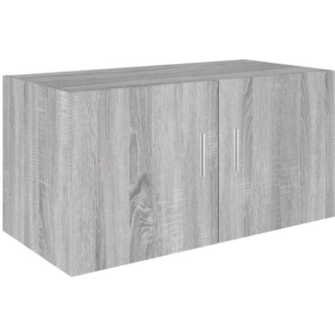 Armoire murale Salon,Meuble bas de Rangement,Meuble TV Sonoma gris 80x39x40 cm Bois d'ingénierie -18183