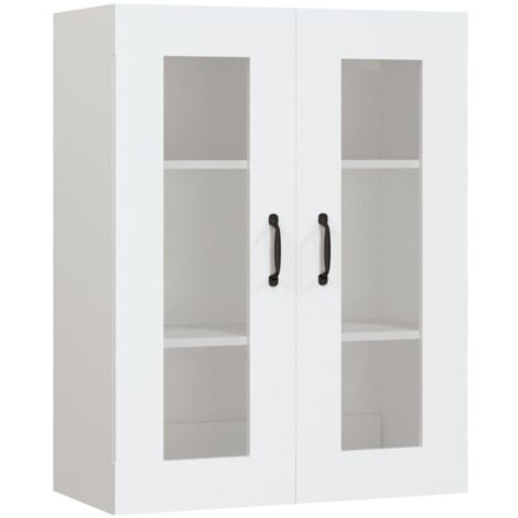 Armoire murale Salon,Meuble bas de Rangement,Meuble TV suspendue Blanc 69,5x34x90 cm -48472