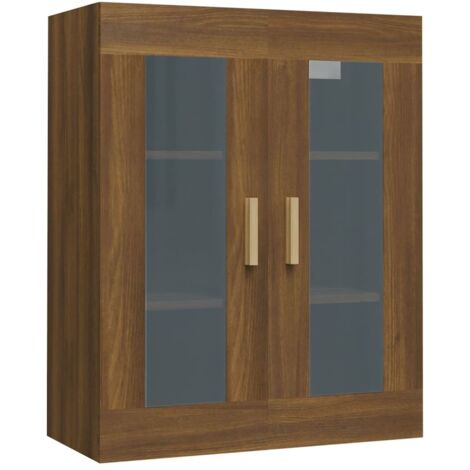 Armoire murale Salon,Meuble bas de Rangement,Meuble TV suspendue Chêne marron 69,5x34x90 cm -81925