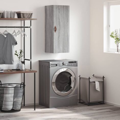Armoire murale sonoma gris 34,5x34x90 cm vidaXL