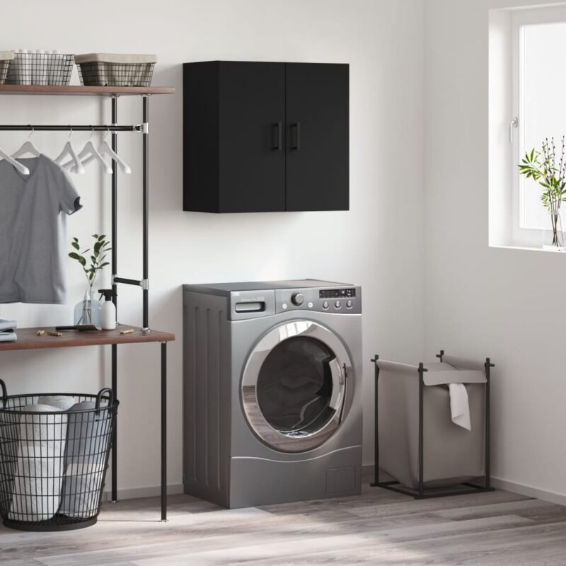 Armoire murale noir 60x31x60 cm bois d'ingénierie Vidaxl