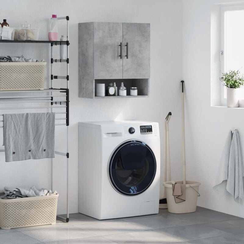 Vidaxl - Armoire murale gris béton 60x31x70 cm bois d'ingénierie
