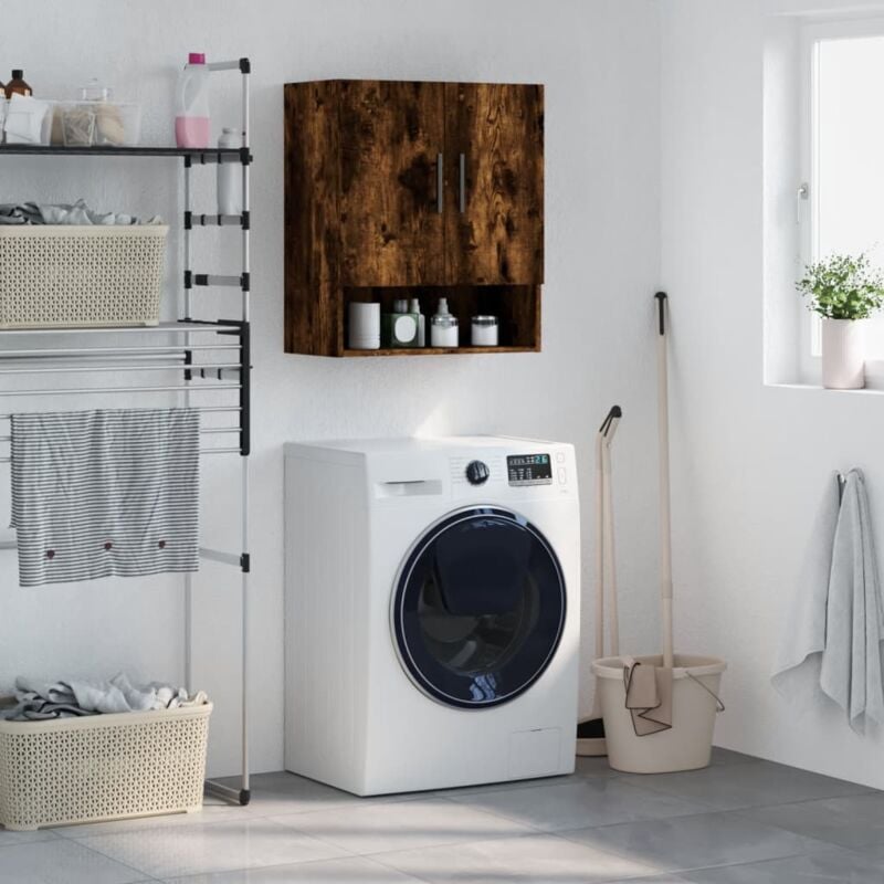 Vidaxl - Armoire murale chêne fumé 60x31x70 cm bois d'ingénierie