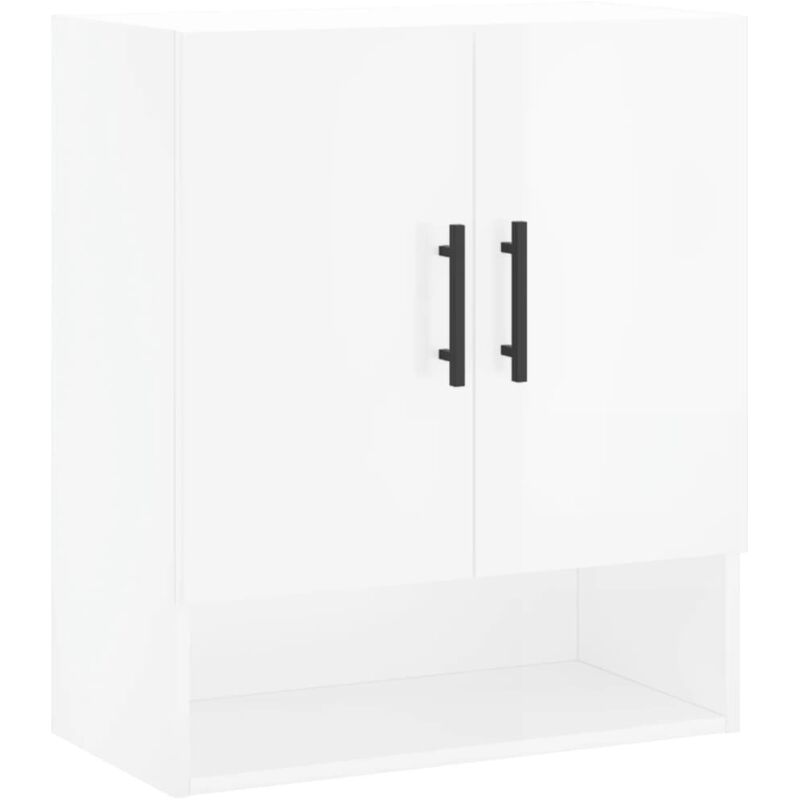Vidaxl - Armoire murale Blanc brillant 60x31x70 cm Bois d'ingénierie
