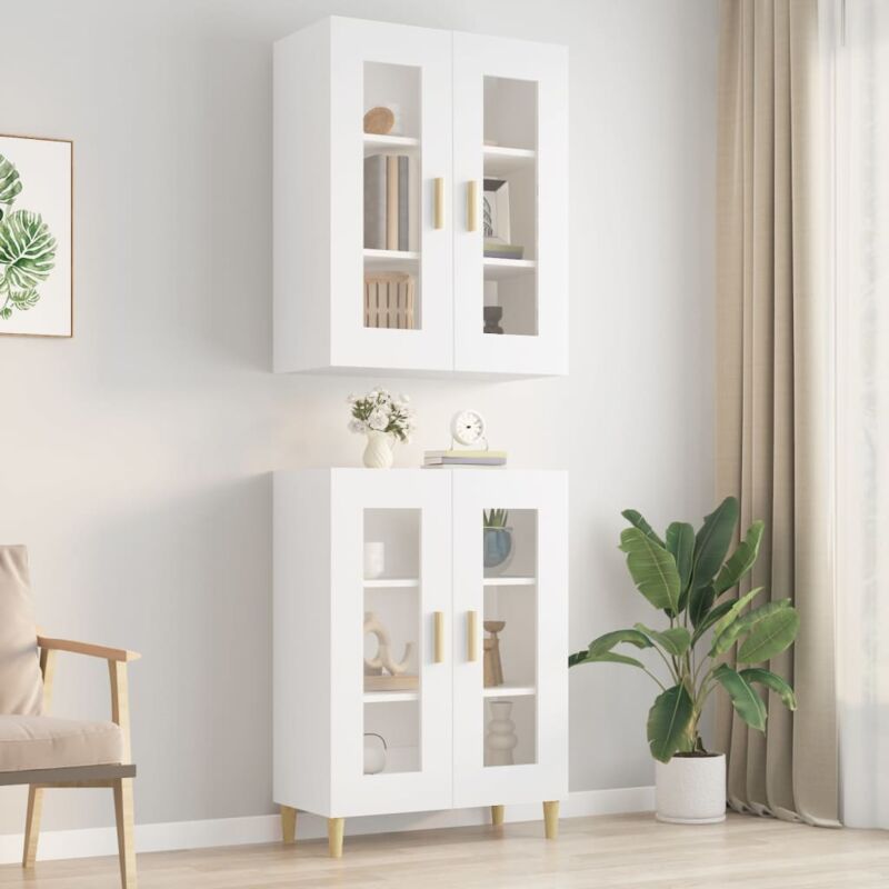 Armoire murale suspendue Blanc 69,5x34x90 cm vidaXL