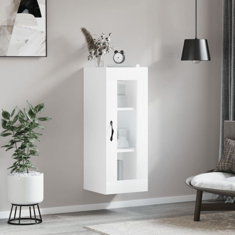 Vidaxl - Armoire murale blanc 34,5x34x90 cm