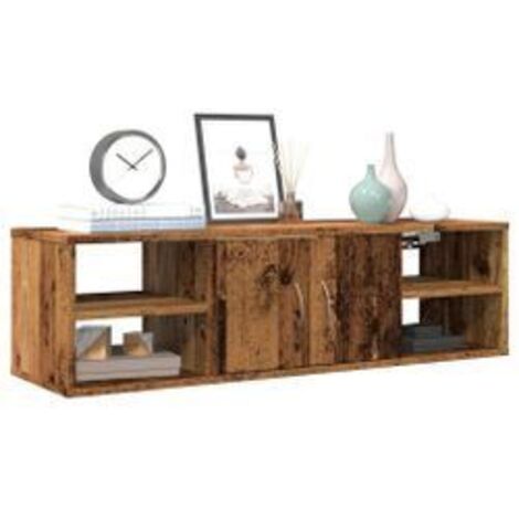 Armoire murale vieux bois 102x30x29 bois d'ingénierie