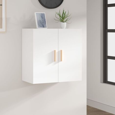 Armoire murales - Armoire de rangement Style Contemporain Blanc 60x30x60 cm Bois d'ingénierie BV567010 - BonneVie