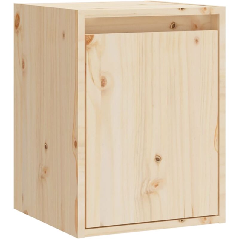 Armoire murales Design moderne, Armoire Etagère de rangement, 30x30x40 cm Bois de pin massif OIB1095E - Brun