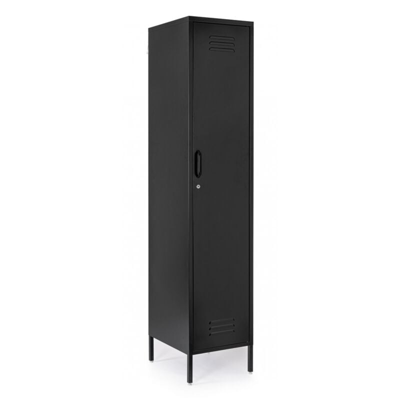 Armoire noire 46x38x185 h en acier.