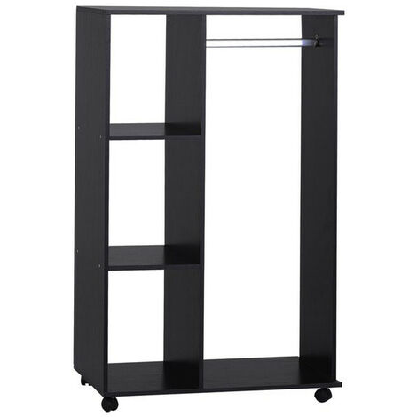 Armoire penderie amovible JULIA Noire