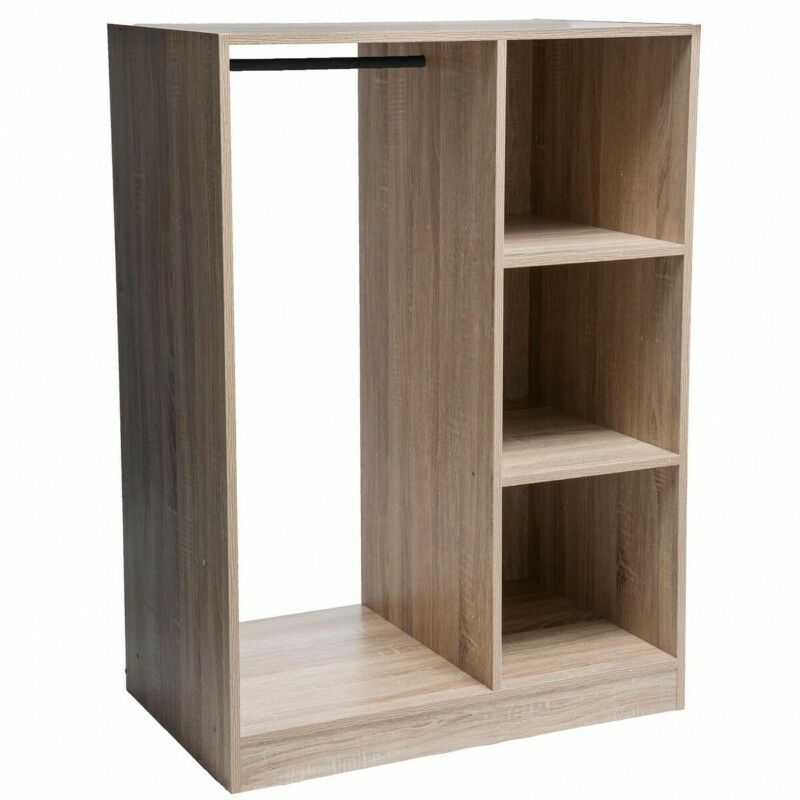 Pegane - Armoire penderie en bois coloris naturel - longueur 78 x Profondeur 48 x Hauteur 109 cm Pegane - Armoire penderie en bois coloris naturel - longueur 78 x Profondeur 48 x Hauteur 109 cm