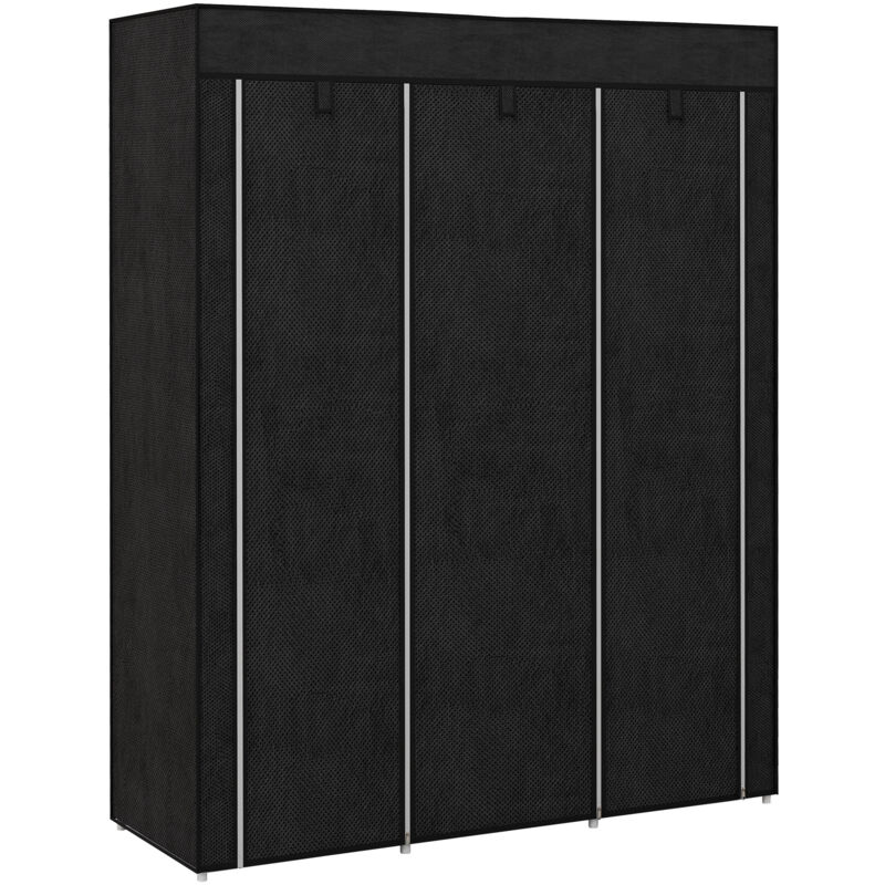 MH - Armoire penderie multi-rangement donna noire