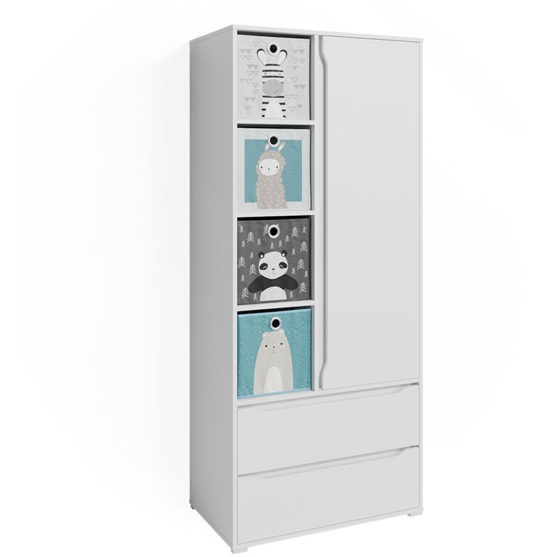 Armoire Ruben, Blanc, 80 x 189.9 cm Vicco