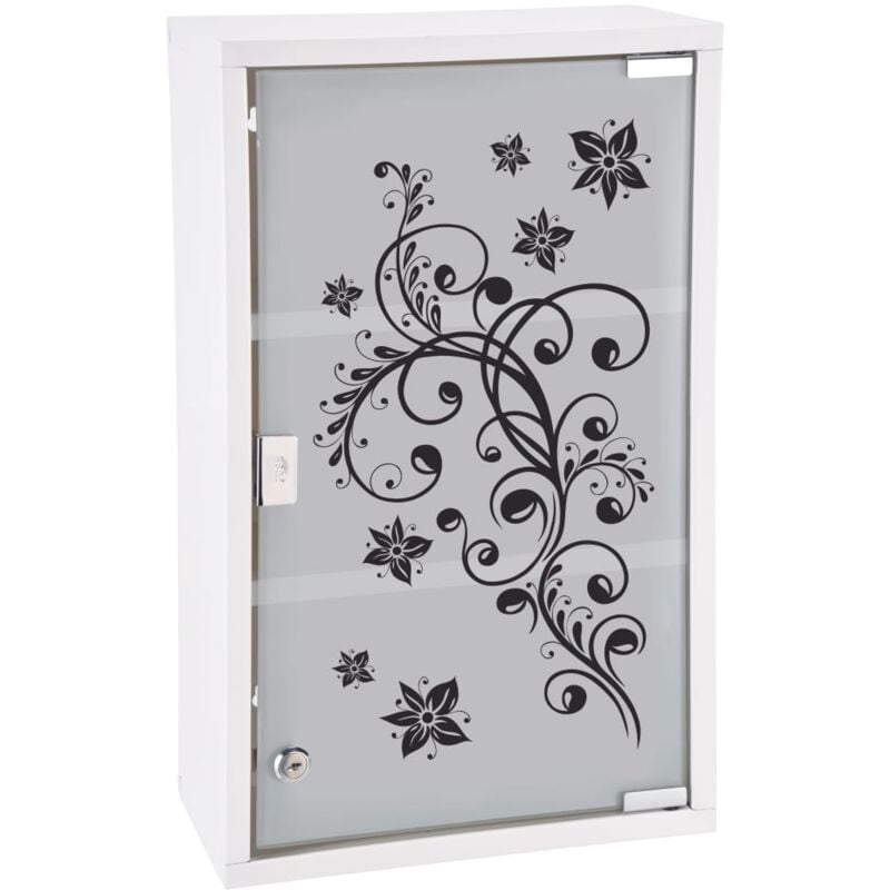 Armoire à pharmacie Armoire de rangement 30 x 15 x 50 cm Acier inoxydable 92989