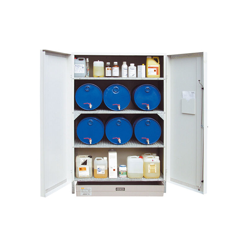 C. Armoire phytosanitaire pour stockage de bidons et fûts - 1320x800x2000 mm