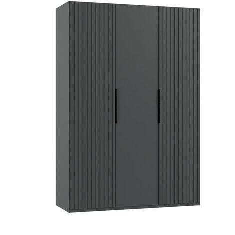 Armoire, placard coloris graphite- Longueur 150 x Hauteur 216 x Profondeur 58 cm