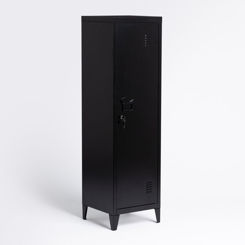 Armoire de casier en acier Pohpli SKLUM Noir de Carbone