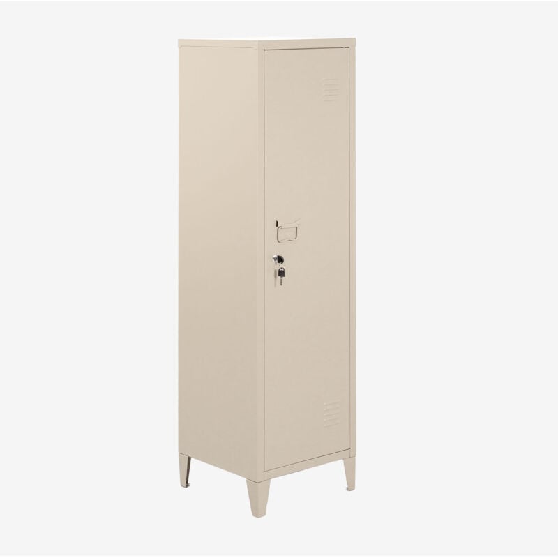 Sklum - Armoire de casier en acier Pohpli Tapioca Beige
