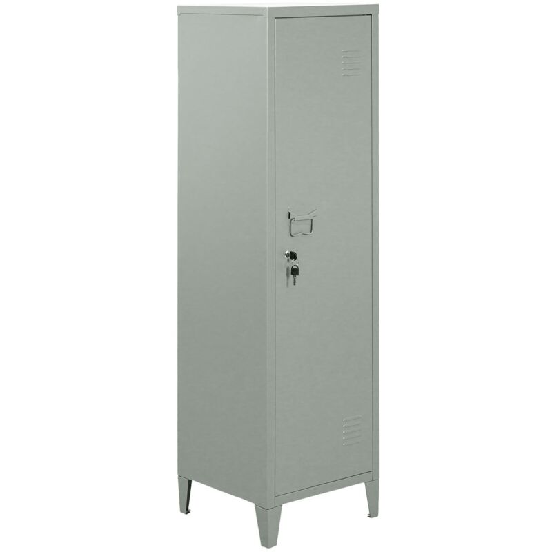 Sklum - Armoire de casier en acier Pohpli Vert Kaki